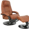 Admiral C Swivel Recliner and Ottoman Whiskey - 2 sizes  (In stock - Fast shipping)