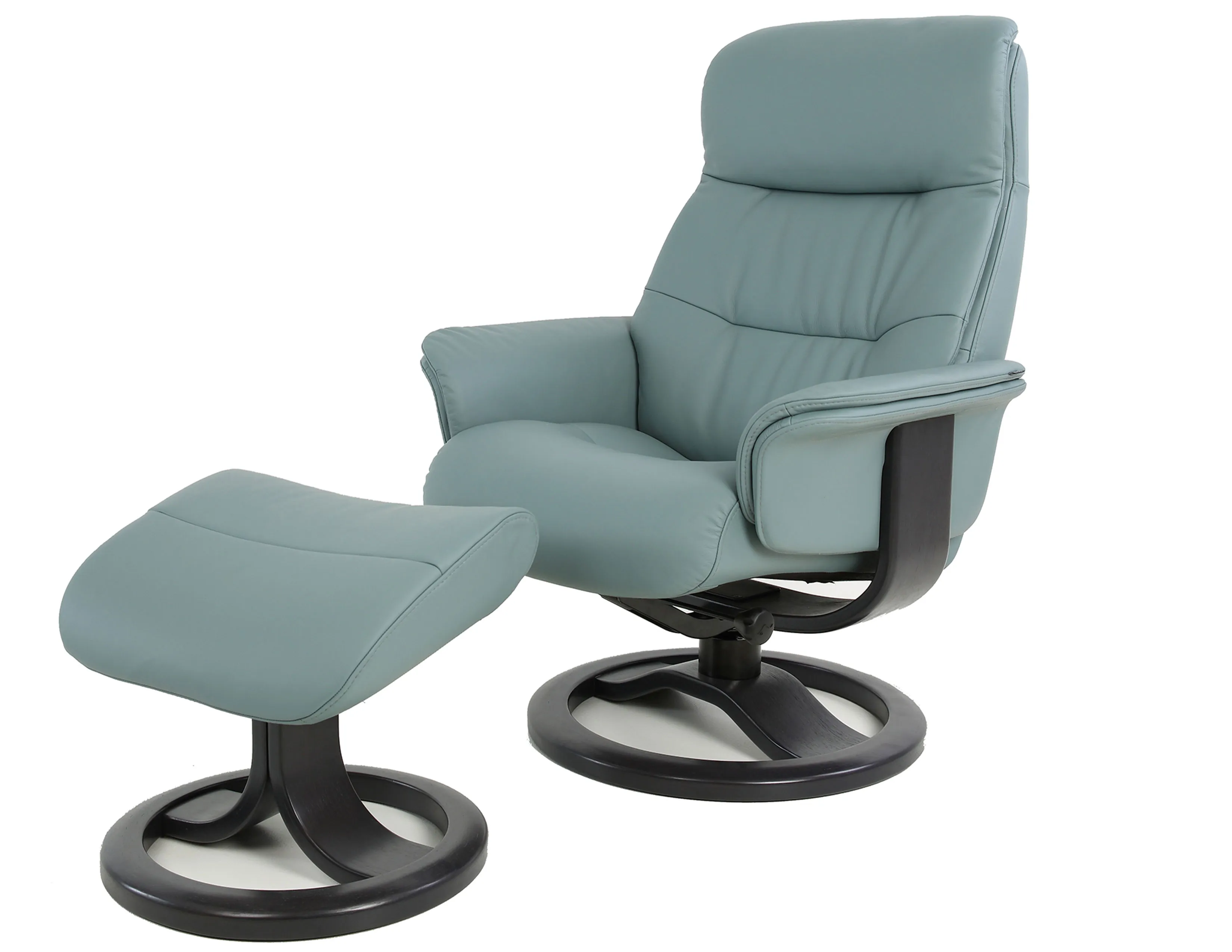 Annie R Swivel Recliner and Ottoman Ice - 2 Sizes (In stock - Fast shipping) 2 Annie R Swivel Recliner and Ottoman Ice - 2 Sizes (In stock - Fast shipping)