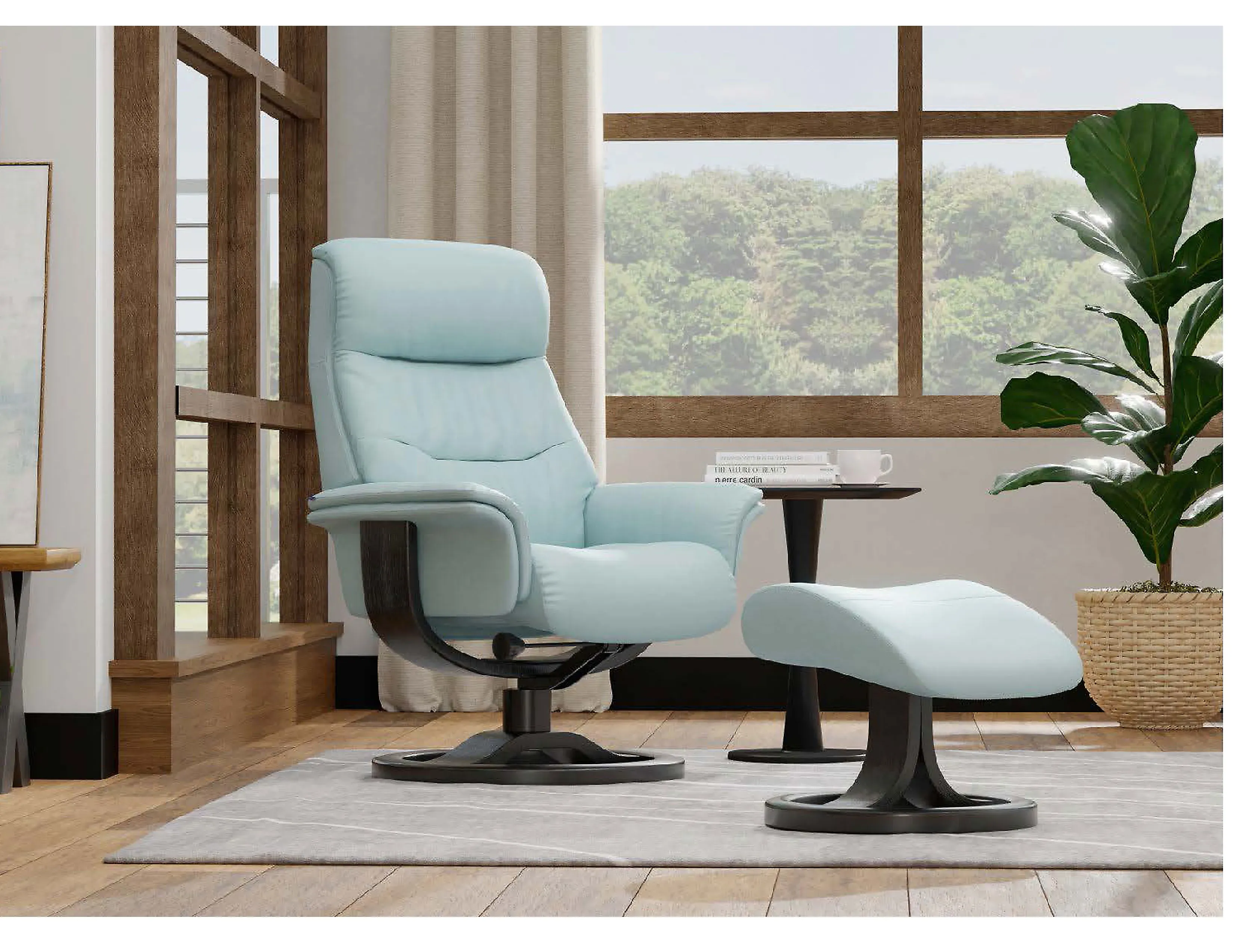 Annie R Swivel Recliner and Ottoman Ice - 2 Sizes (In stock - Fast shipping) 3 Annie R Swivel Recliner and Ottoman Ice - 2 Sizes (In stock - Fast shipping)