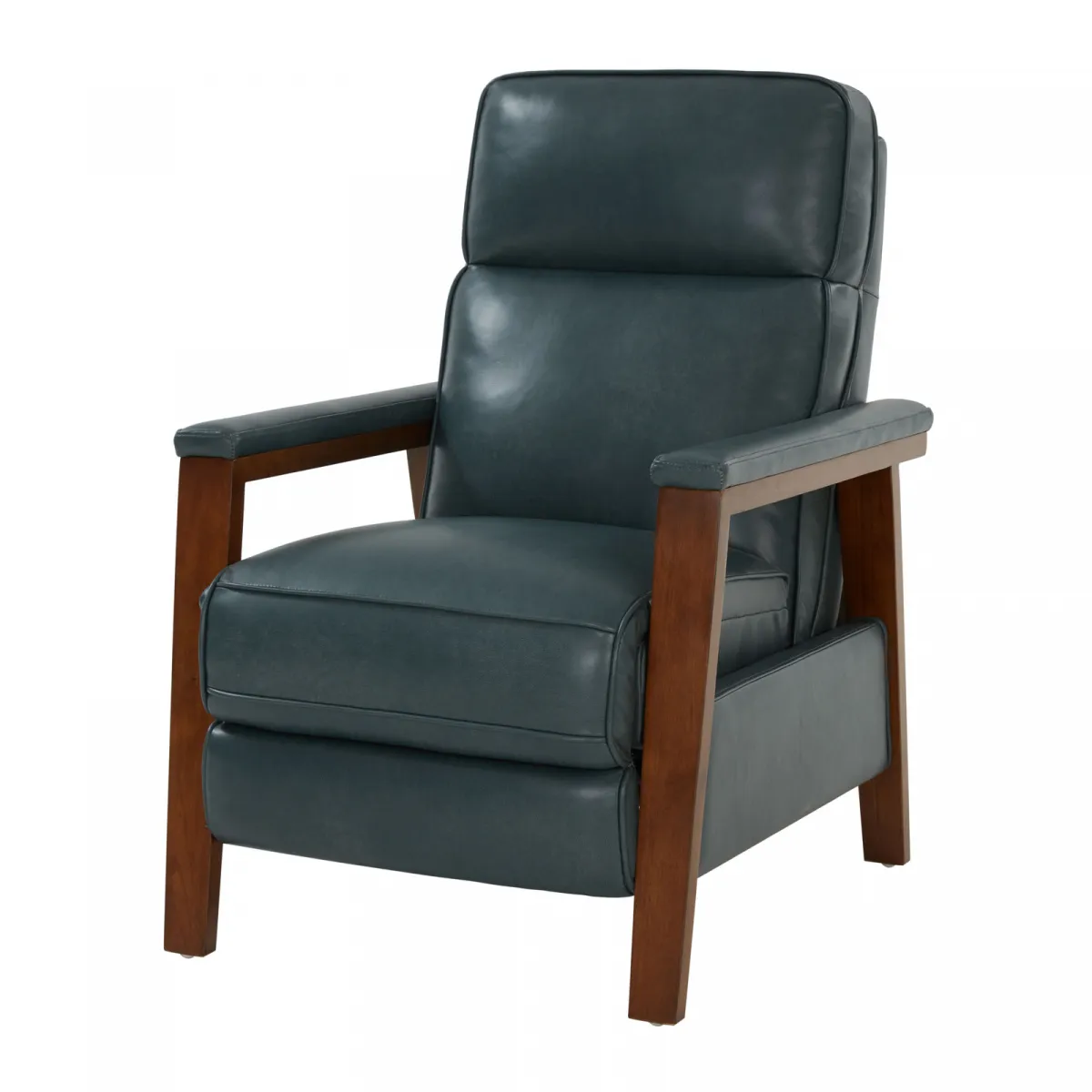 Ashland Push Thru The Arms Leather Recliner (Bluegray) In stock 8 Ashland Push Thru The Arms Leather Recliner (Bluegray) In stock