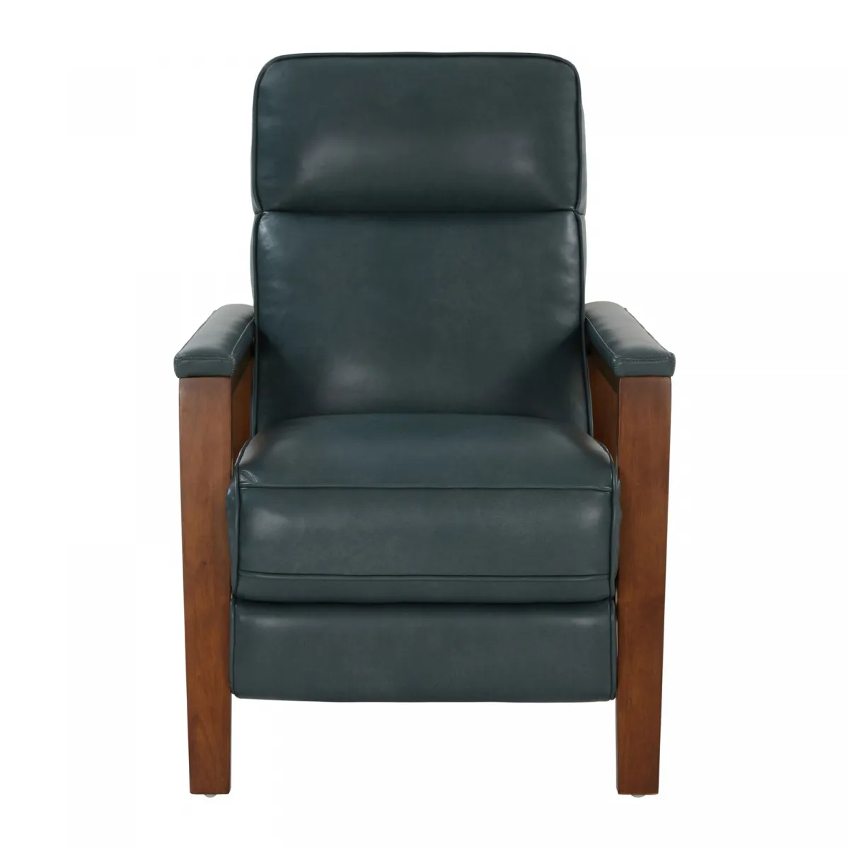 Ashland Push Thru The Arms Leather Recliner (Bluegray) In stock 9 Ashland Push Thru The Arms Leather Recliner (Bluegray) In stock