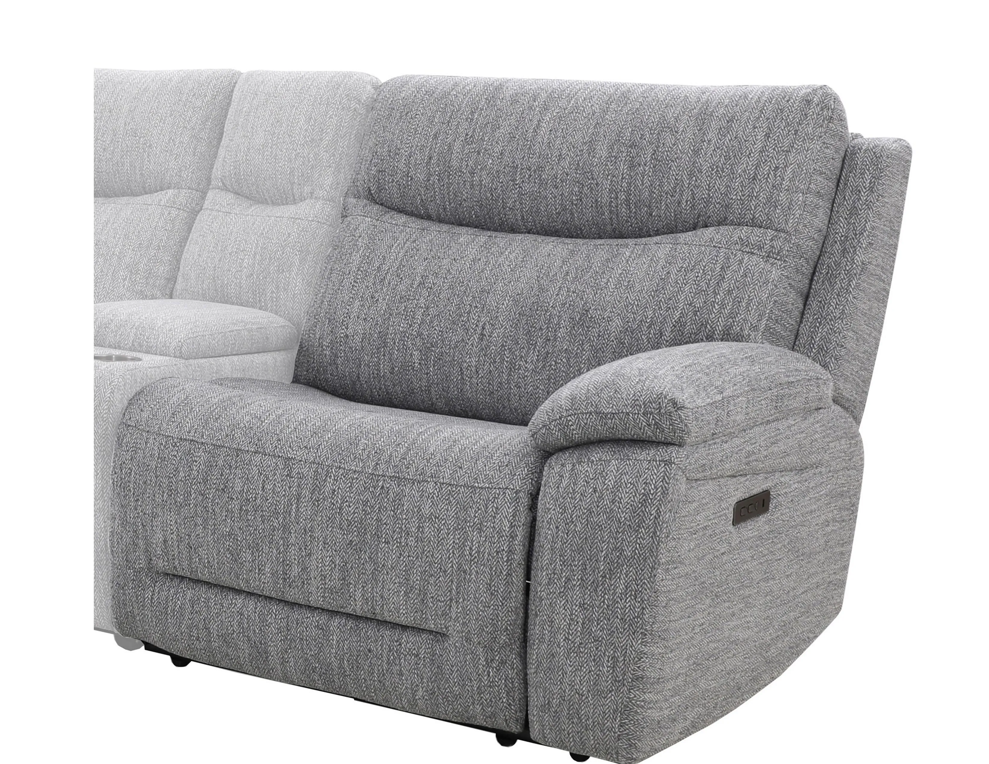 Apollo Zero Gravity Grey Power Reclining Power Headrest Sectional (in stock) 4 Apollo Zero Gravity Grey Power Reclining Power Headrest Sectional (in stock)