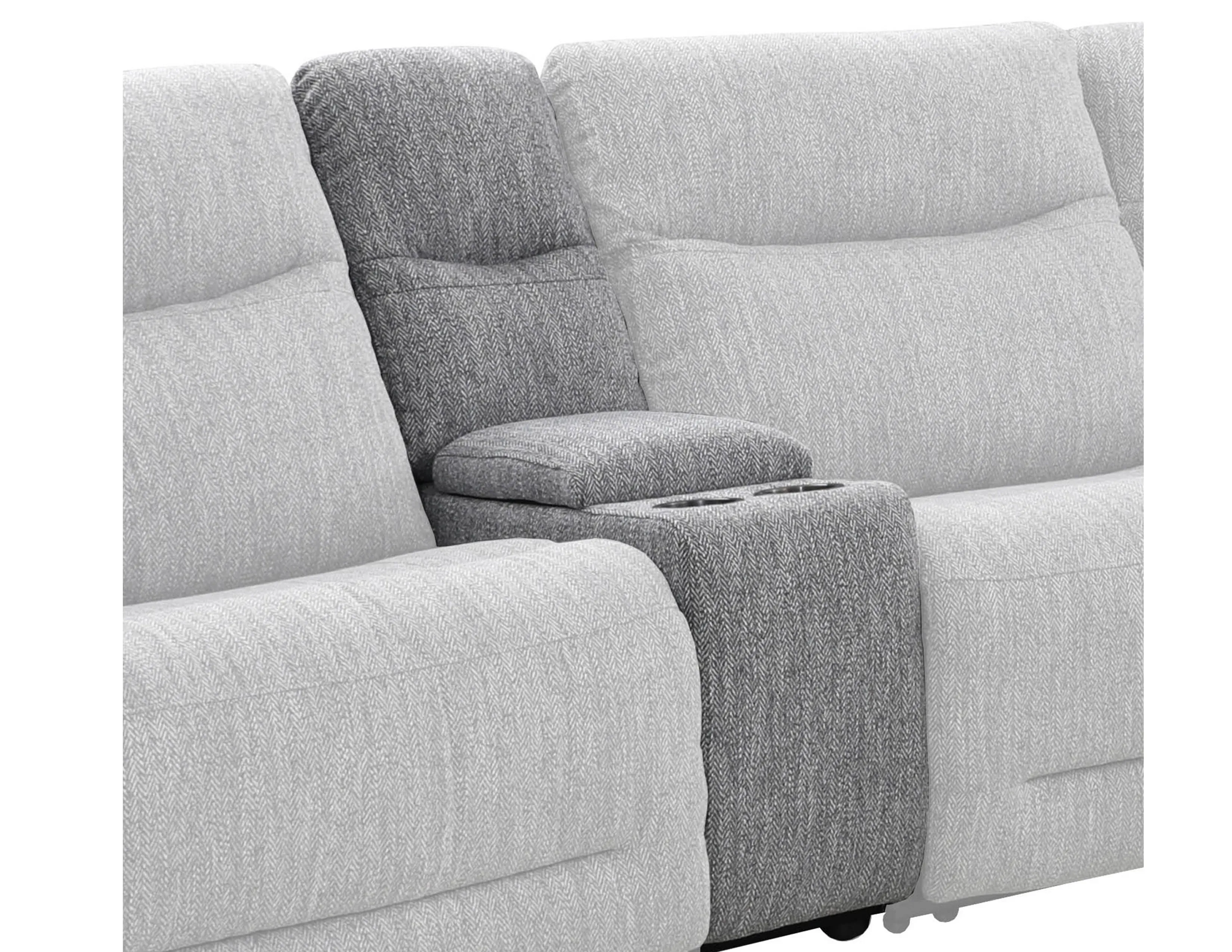 Apollo Zero Gravity Grey Power Reclining Power Headrest Sectional (in stock) 5 Apollo Zero Gravity Grey Power Reclining Power Headrest Sectional (in stock)