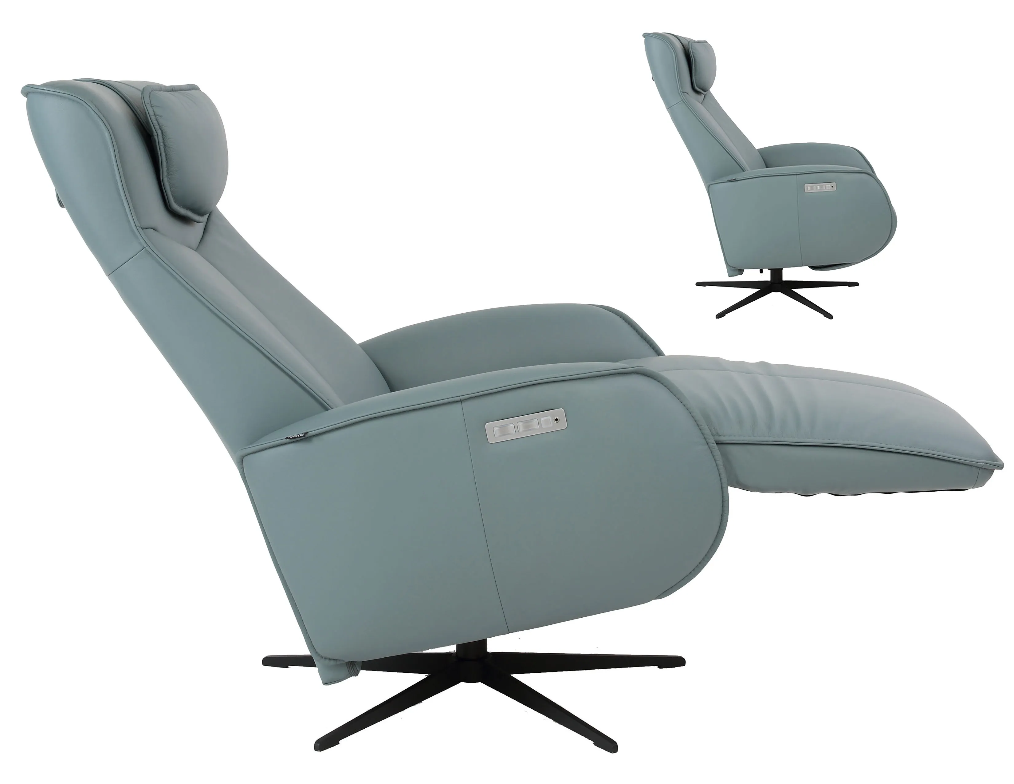 Axel Cordless Dual Power Swivel Recliner (2 Sizes) +30 leathers 2 Axel Cordless Dual Power Swivel Recliner (2 Sizes) +30 leathers