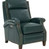 Barrett Leather Power Headrest Power Recliner (Emerald) In stock
