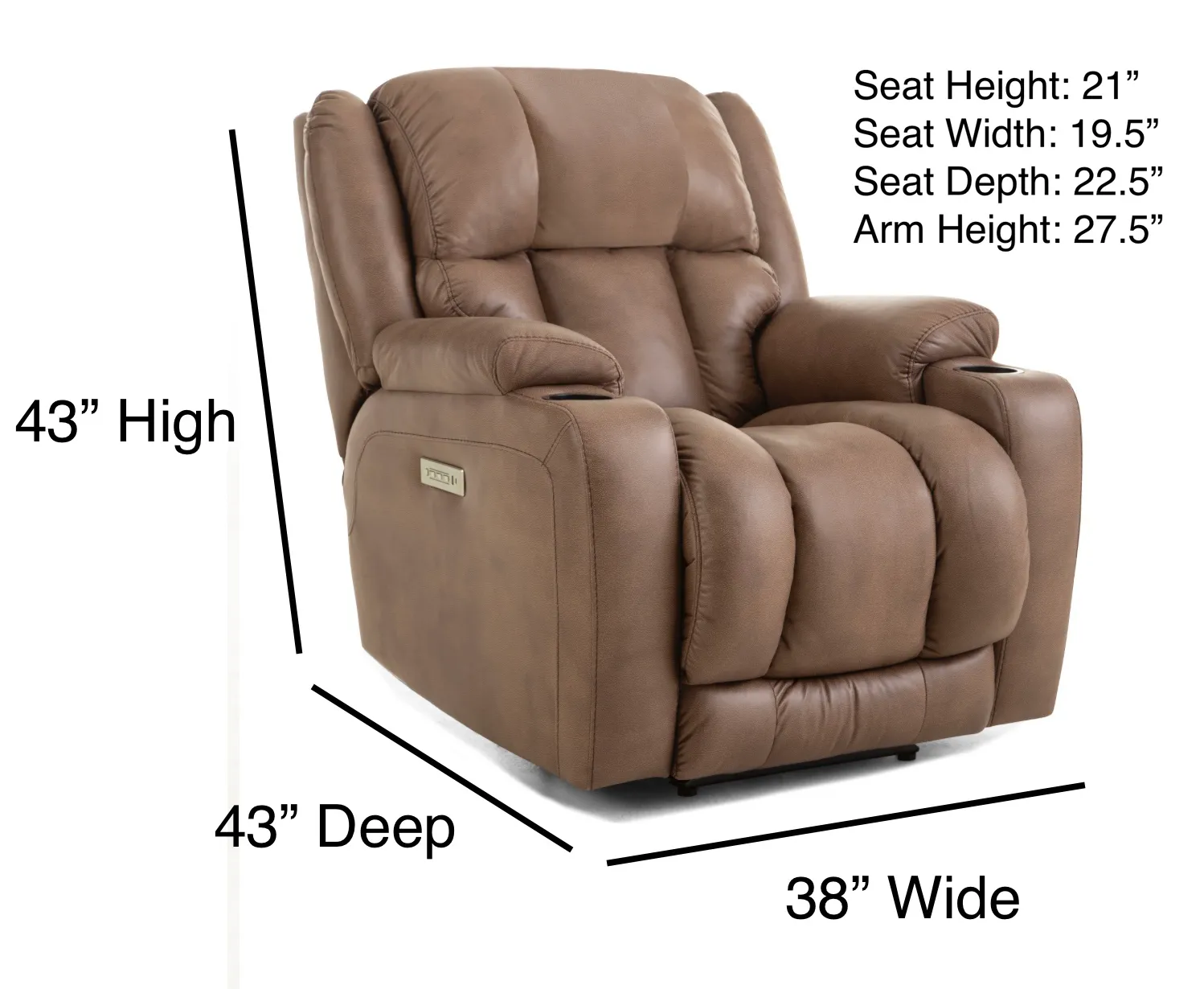 Bennett Zero Gravity Triple Power Recliners Brown (In stock) 2 Bennett Zero Gravity Triple Power Recliners Brown (In stock)