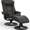 Bergen R Swivel Recliner and Ottoman Havana - 2 Sizes (In stock - Fast shipping)