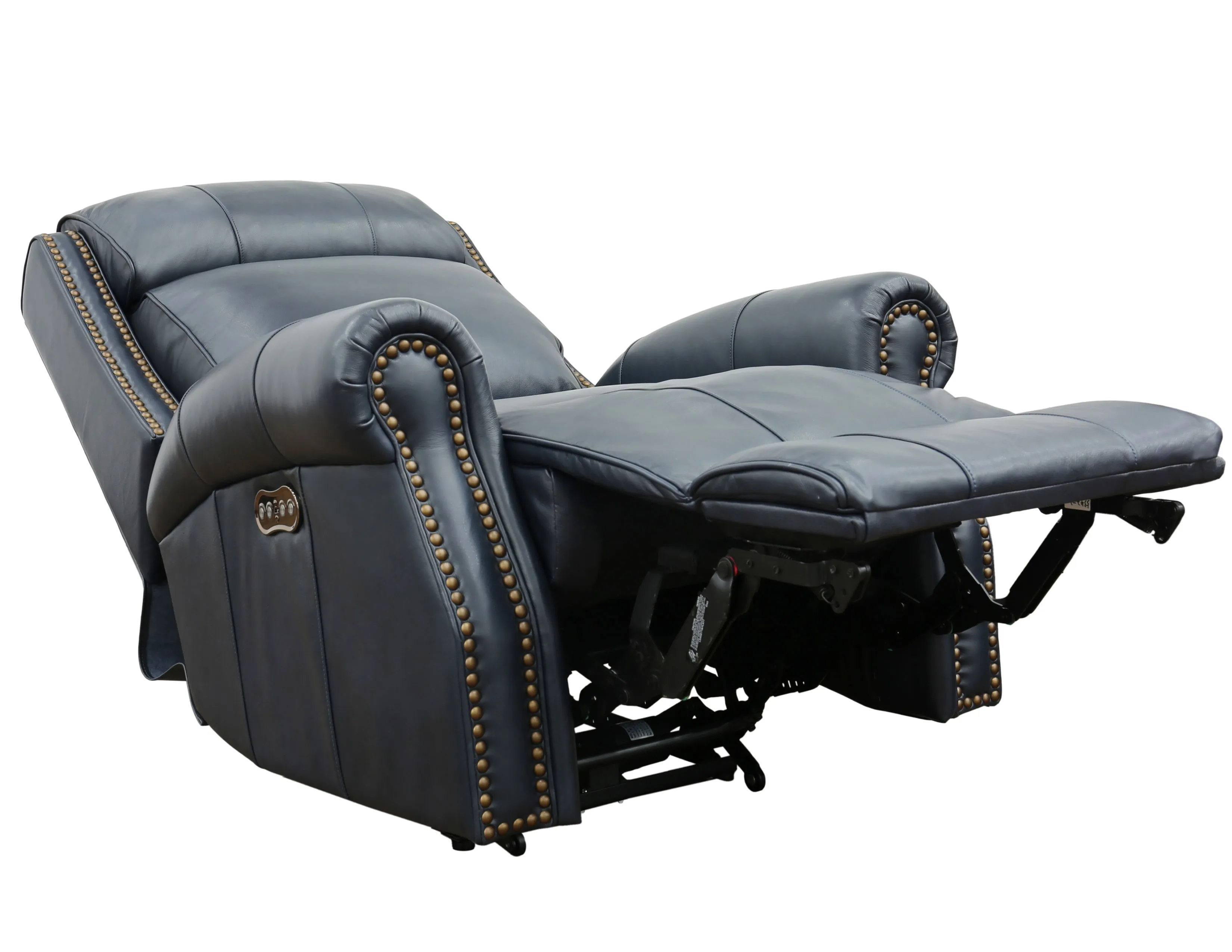 Blair Big & Tall Leather Power Headrest Power Recliner (Blue) In stock 3 Blair Big & Tall Leather Power Headrest Power Recliner (Blue) In stock