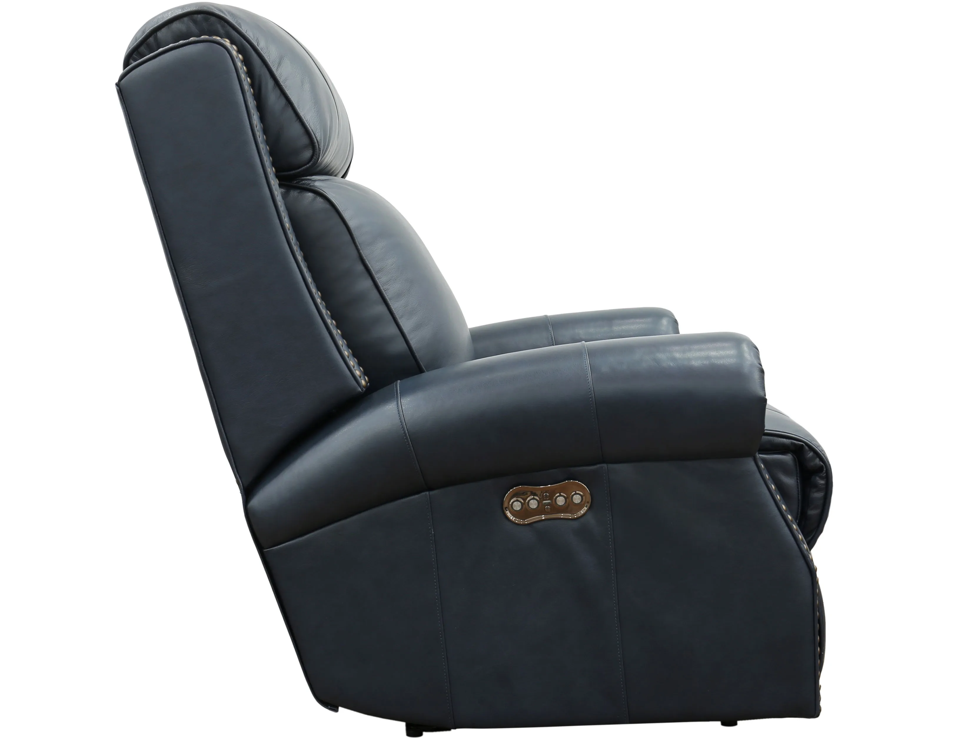 Blair Big & Tall Leather Power Headrest Power Recliner (Blue) In stock 6 Blair Big & Tall Leather Power Headrest Power Recliner (Blue) In stock