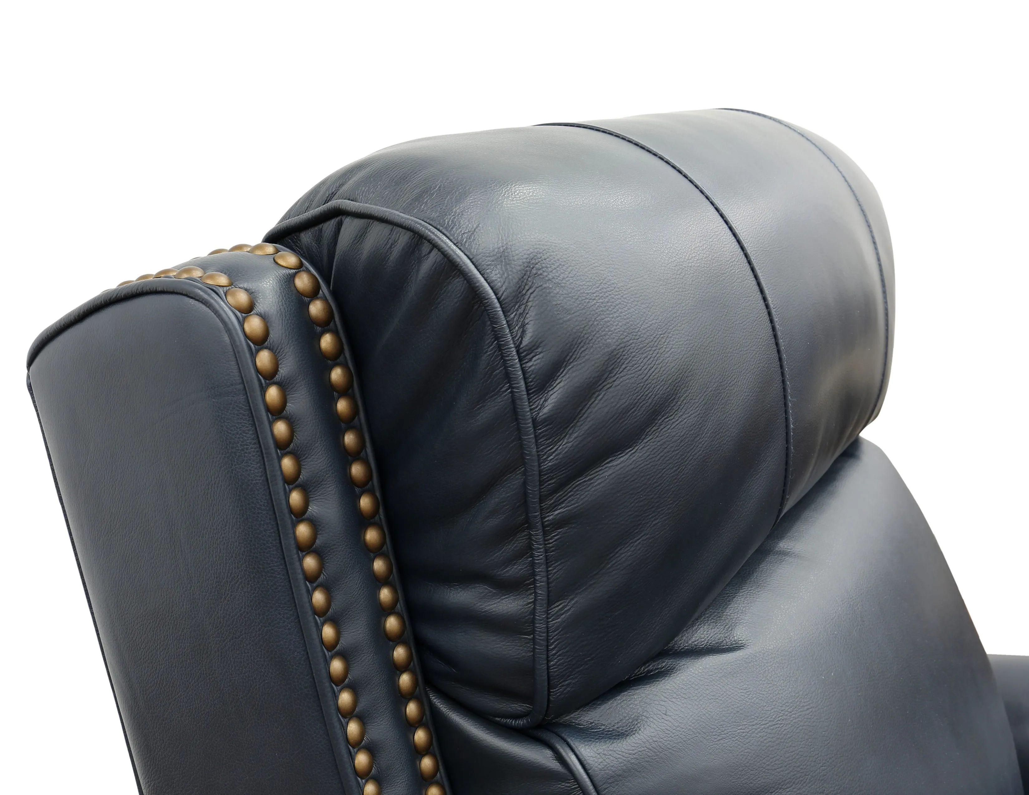 Blair Big & Tall Leather Power Headrest Power Recliner (Blue) In stock 8 Blair Big & Tall Leather Power Headrest Power Recliner (Blue) In stock