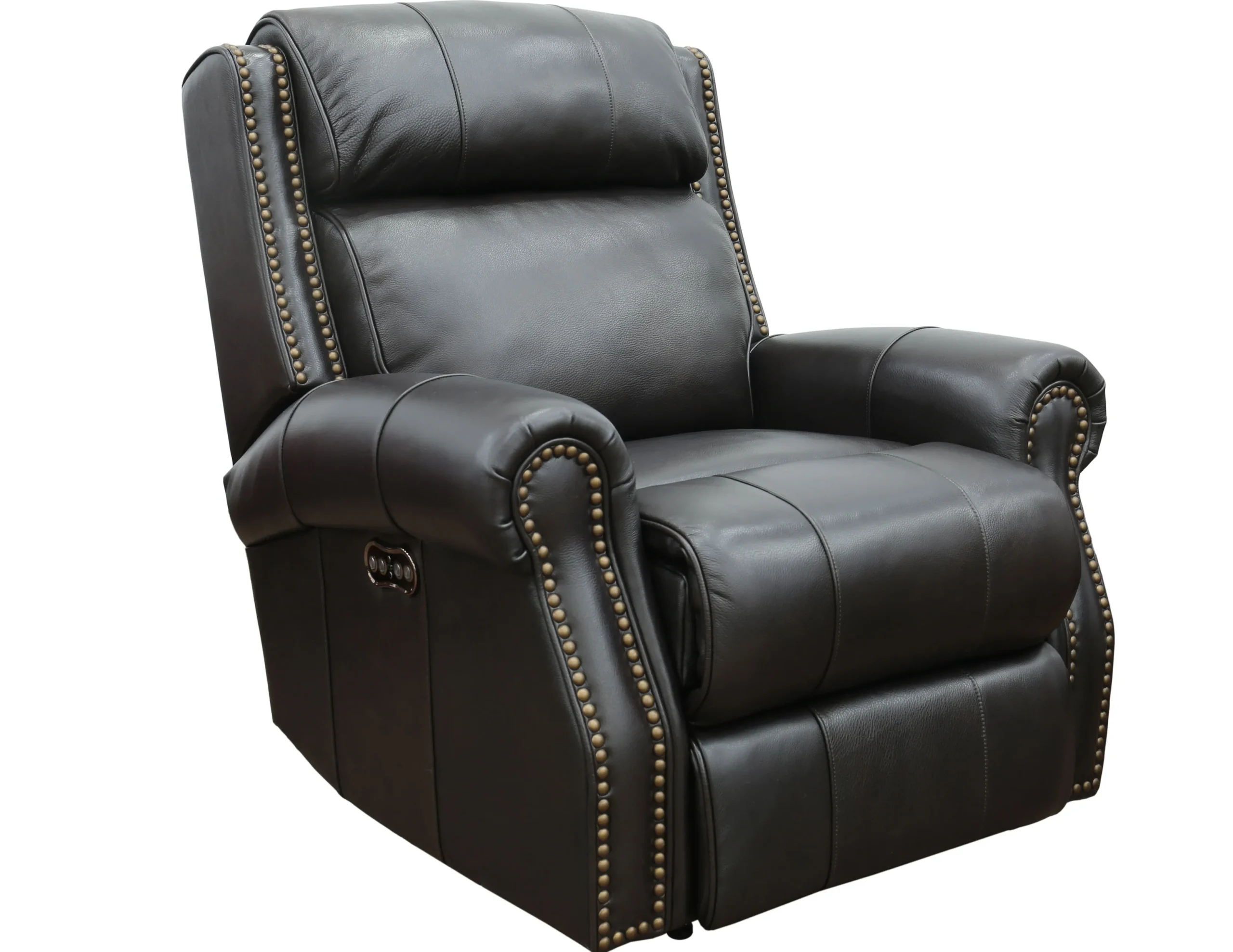 Blair Big & Tall Leather Power Headrest Power Recliner (Walnut) In stock 1 Blair Big & Tall Leather Power Headrest Power Recliner (Walnut) In stock