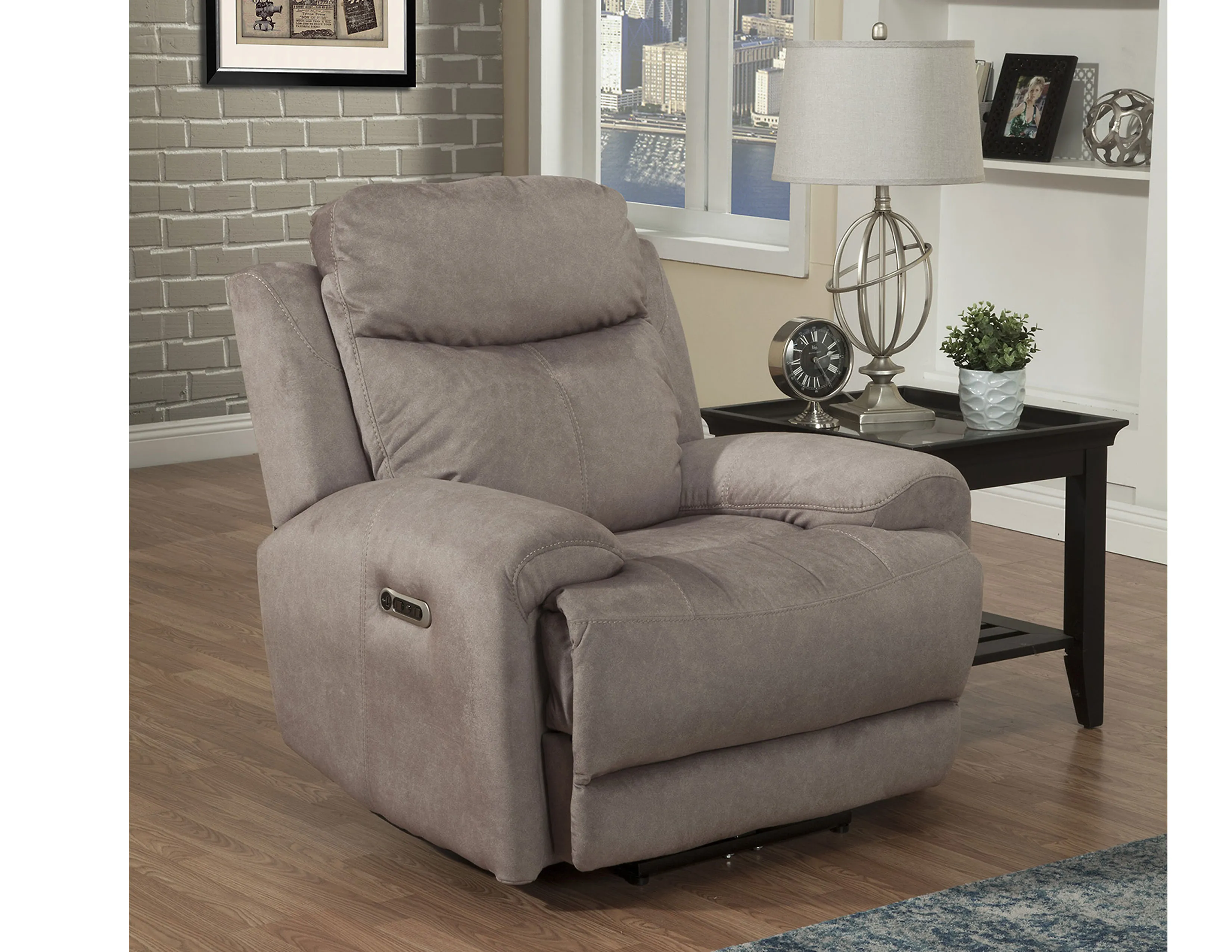 Bowie Power Headrest Power Recliner in Doe (in stock) 3 Bowie Power Headrest Power Recliner in Doe (in stock)