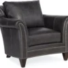 Bradington Young Richardson Stationary Chair 8-Way Tie - Top Grain Leather - In Stock (Grey) 4 Bradington Young Richardson Stationary Chair 8-Way Tie - Top Grain Leather - In Stock (Grey)