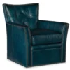 Conner Leather Swivel Club Chair (Blue) In stock 15 Conner Leather Swivel Club Chair (Blue) In stock