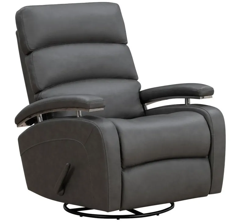 Contempo Leather Swivel Glider Recliner (Cream) In stock 7 Contempo Leather Swivel Glider Recliner (Cream) In stock