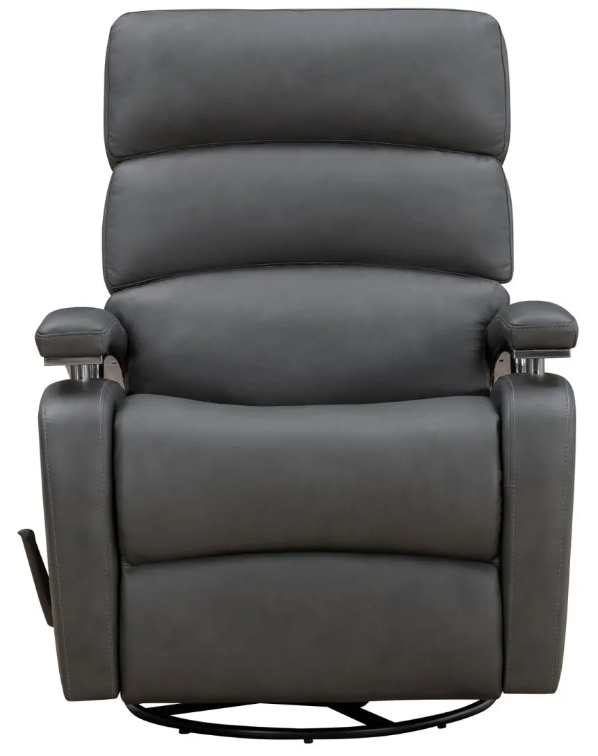 Contempo Leather Swivel Glider Recliner (Cream) In stock 8 Contempo Leather Swivel Glider Recliner (Cream) In stock