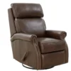 Crews Swivel Glider Recliner (Walnut) In stock