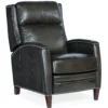 Declan Leather Recliner (Black) In stock