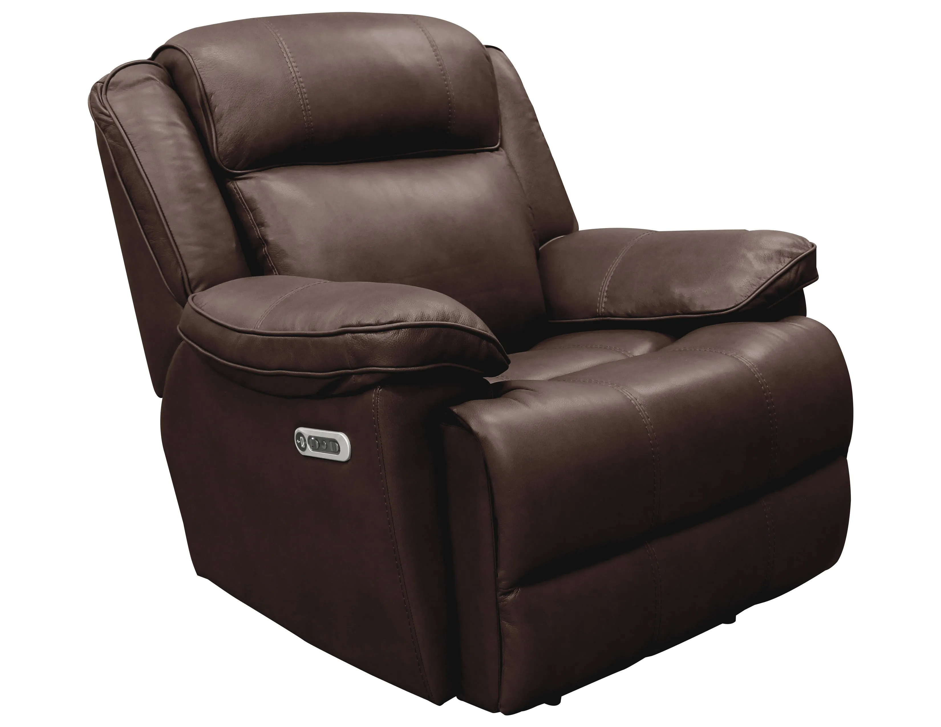 Eclipse Leather Power Headrest Power Recliner Brown (In stock - Fast shipping) 1 Eclipse Leather Power Headrest Power Recliner Brown (In stock - Fast shipping)