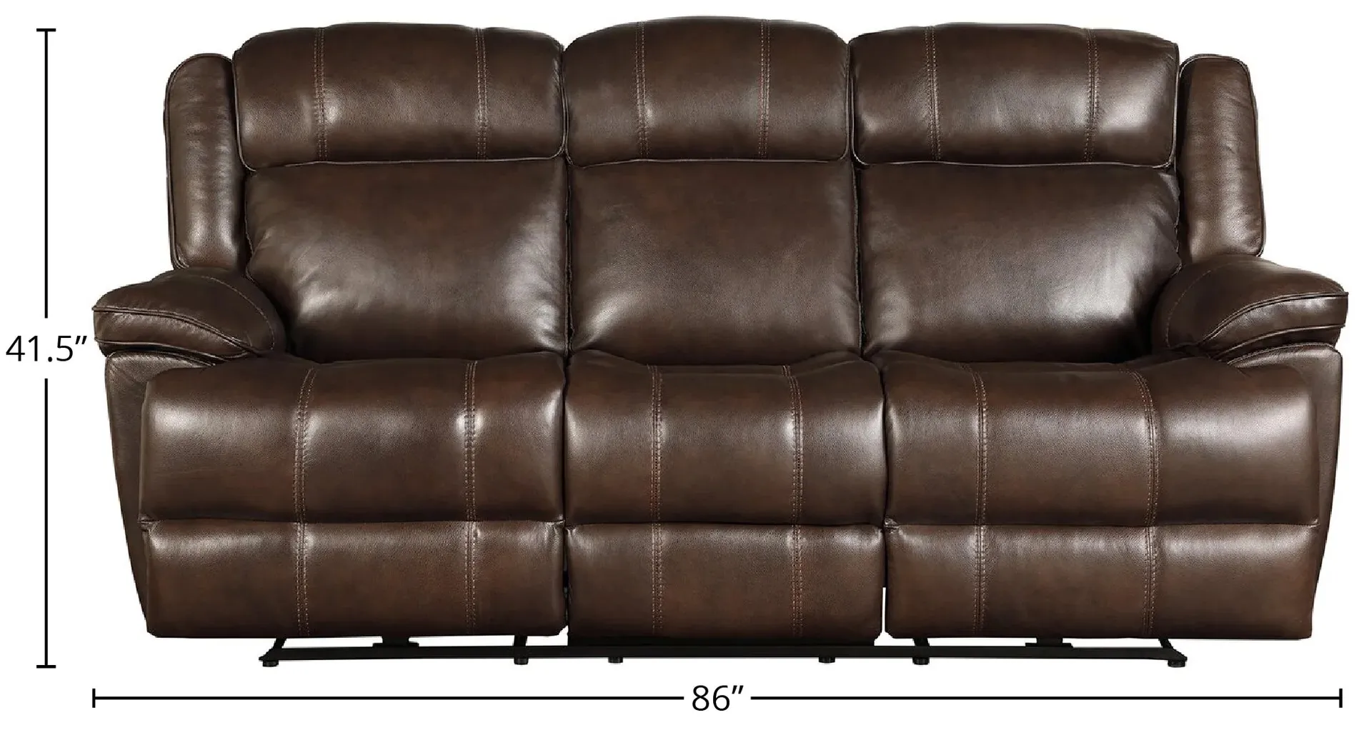 Eclipse Leather Power Headrest Power Recliner Brown (In stock - Fast shipping) 8 Eclipse Leather Power Headrest Power Recliner Brown (In stock - Fast shipping)