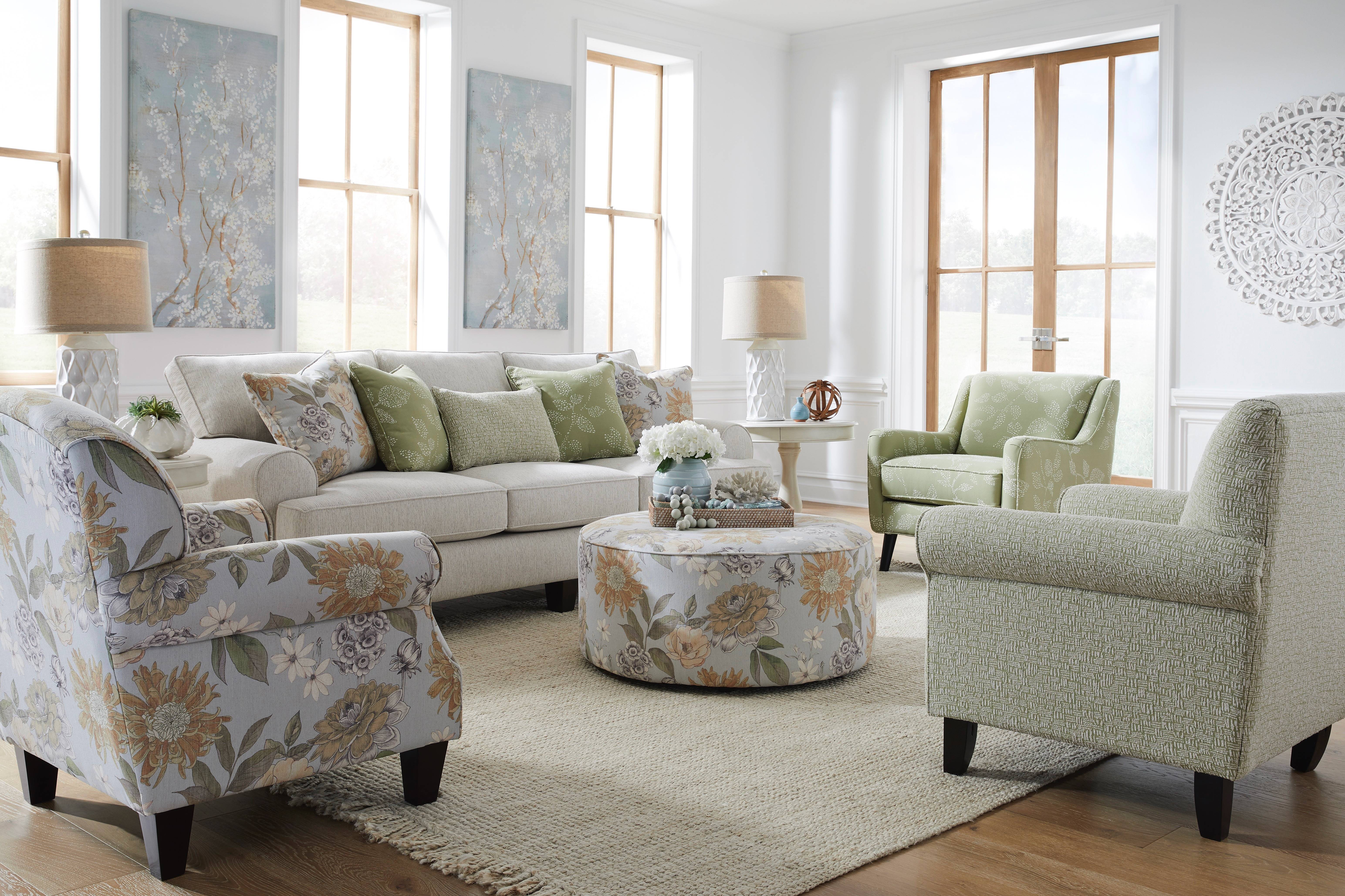 Flora 39" Powder Cocktail Ottoman 140 (In stock) 2 Flora 39" Powder Cocktail Ottoman 140 (In stock)