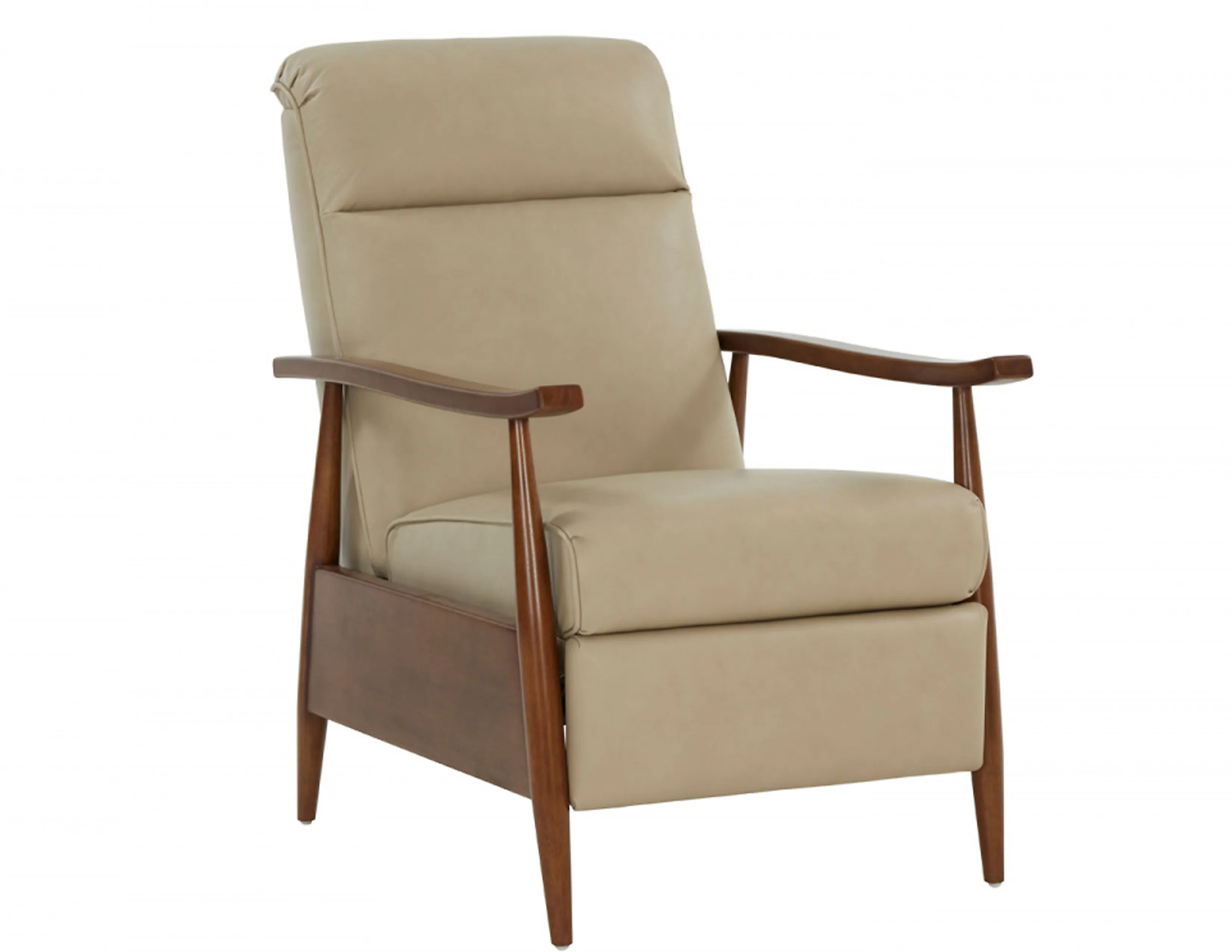 Hampton Push Thru The Arms Recliner (Cream) In stock 1 Hampton Push Thru The Arms Recliner (Cream) In stock