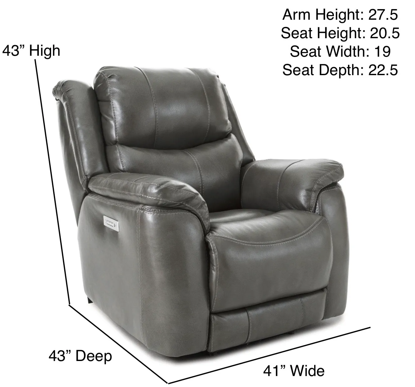 Idris Zero Gravity Triple Power Wall Saver Recliner Grey (In stock) 2 Idris Zero Gravity Triple Power Wall Saver Recliner Grey (In stock)