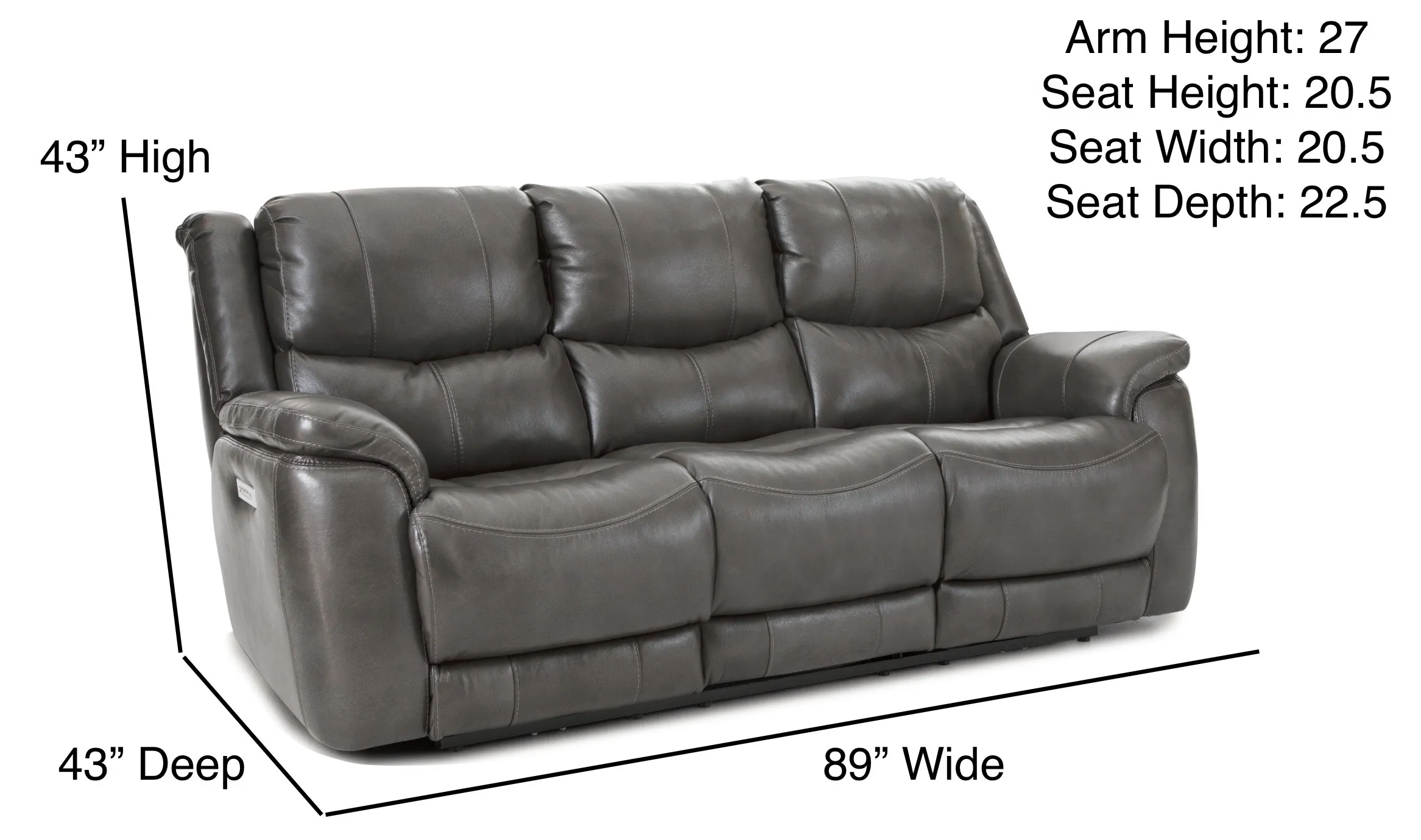 Idris Zero Gravity Triple Power Wall Saver Recliner Grey (In stock) 5 Idris Zero Gravity Triple Power Wall Saver Recliner Grey (In stock)