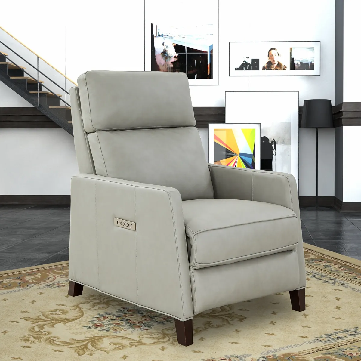 James Zero Gravity Power Recliner w/Power Head Rest & Power Lumbar (Chromium) In stock 14 James Zero Gravity Power Recliner w/Power Head Rest & Power Lumbar (Chromium) In stock