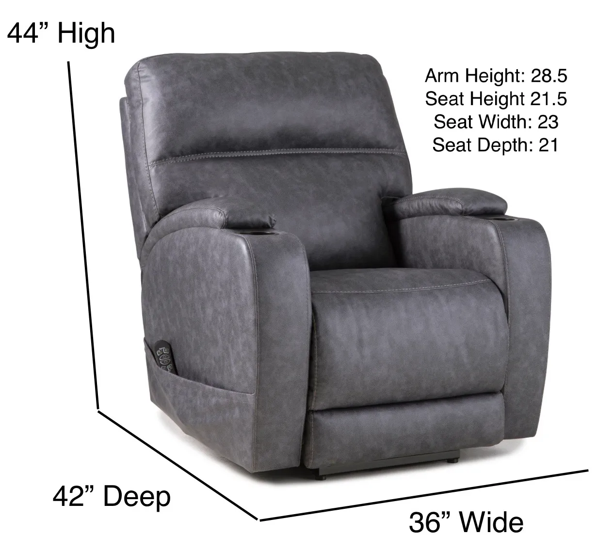 Jett Triple Power Wall Saver Recliner Grey (In stock) 2 Jett Triple Power Wall Saver Recliner Grey (In stock)
