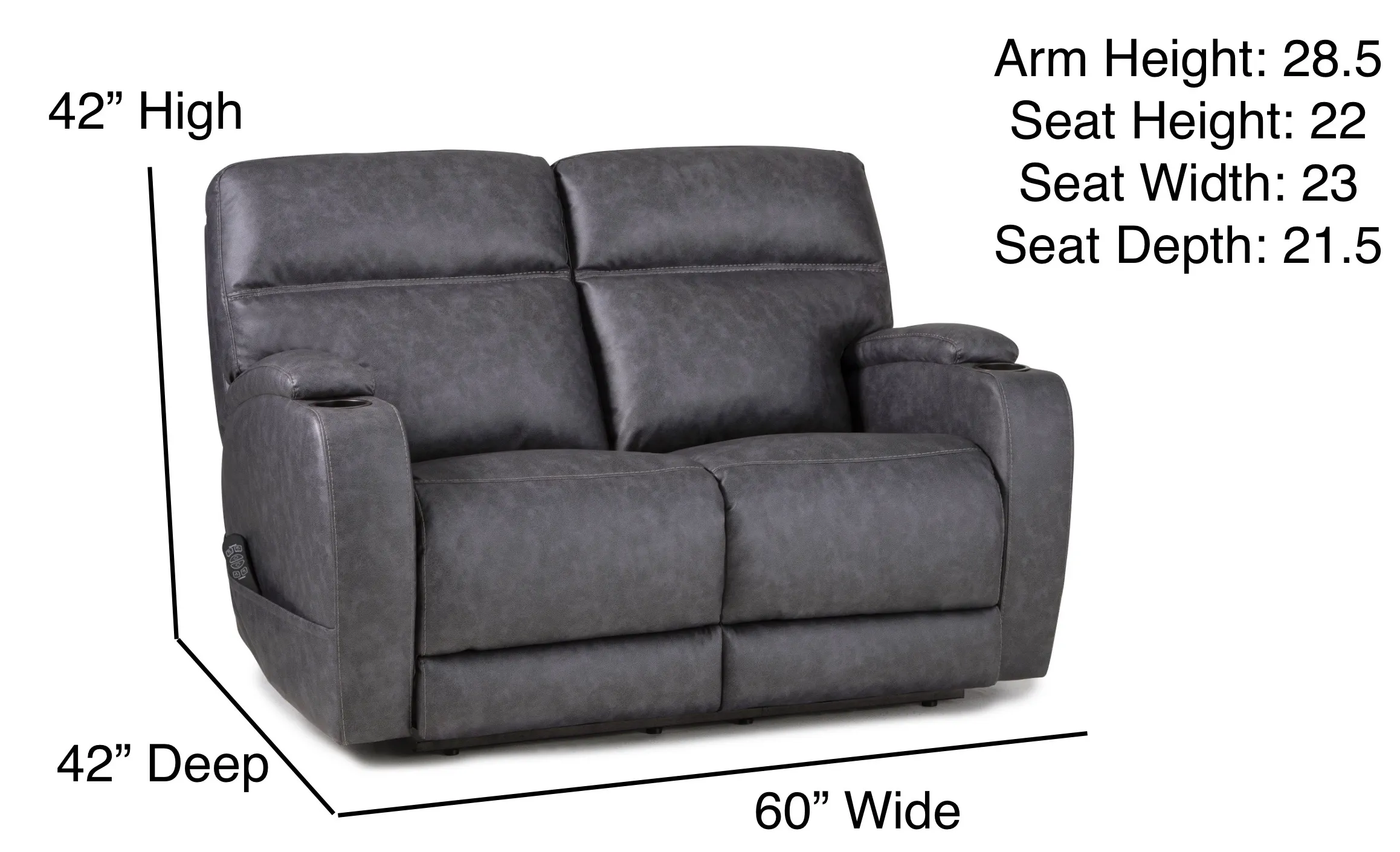 Jett Triple Power Wall Saver Recliner Grey (In stock) 9 Jett Triple Power Wall Saver Recliner Grey (In stock)