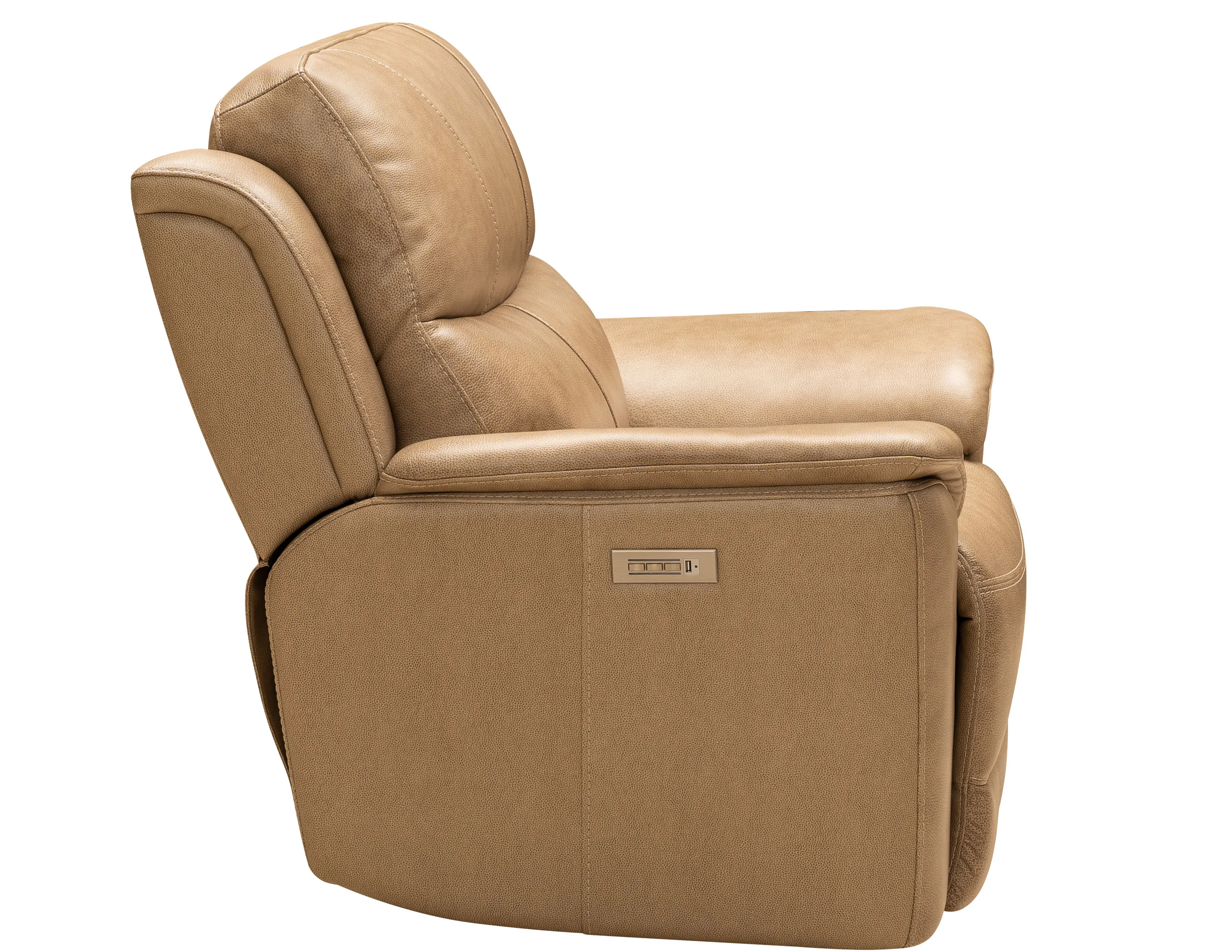 Kaden Leather Power Headrest - Power Lumbar - Power Recliner (Taupe) In stock 6 Kaden Leather Power Headrest - Power Lumbar - Power Recliner (Taupe) In stock