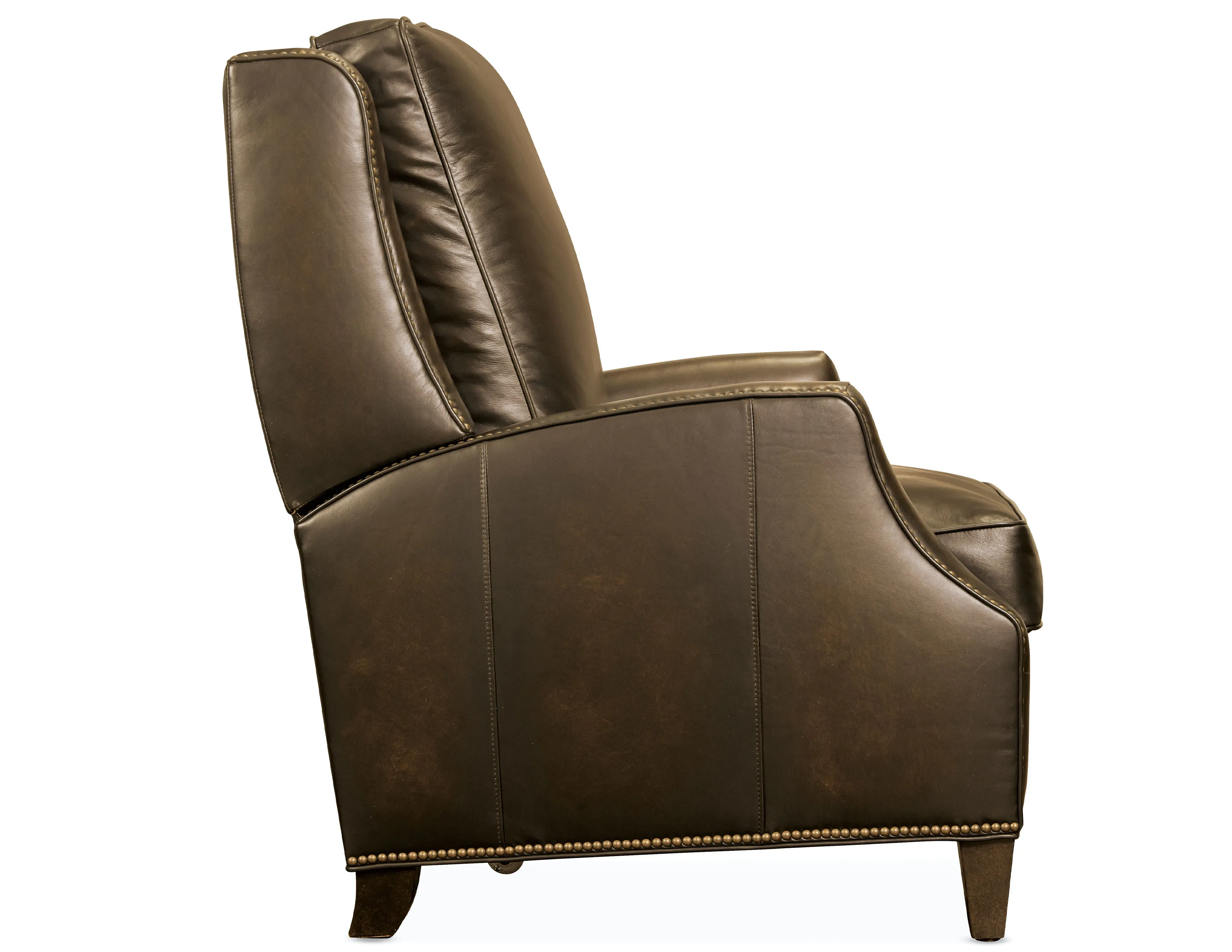 Kerley Leather Push Back Recliner (Brown) In stock 4 Kerley Leather Push Back Recliner (Brown) In stock