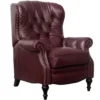 Kendall All Leather Recliner (Wine) In stock 31 Kendall All Leather Recliner (Wine) In stock