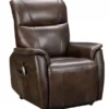 Leighton Power Lift Recliner w/Power Head Rest & Power Lumbar (Brown) 350 lbs. - In stock