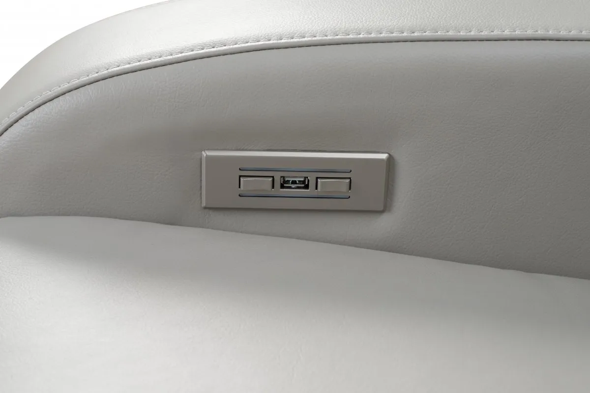 Levi Power Recliner w/"Heads-Up" Power Forward Head Rest (Dove) In stock 5 Levi Power Recliner w/"Heads-Up" Power Forward Head Rest (Dove) In stock