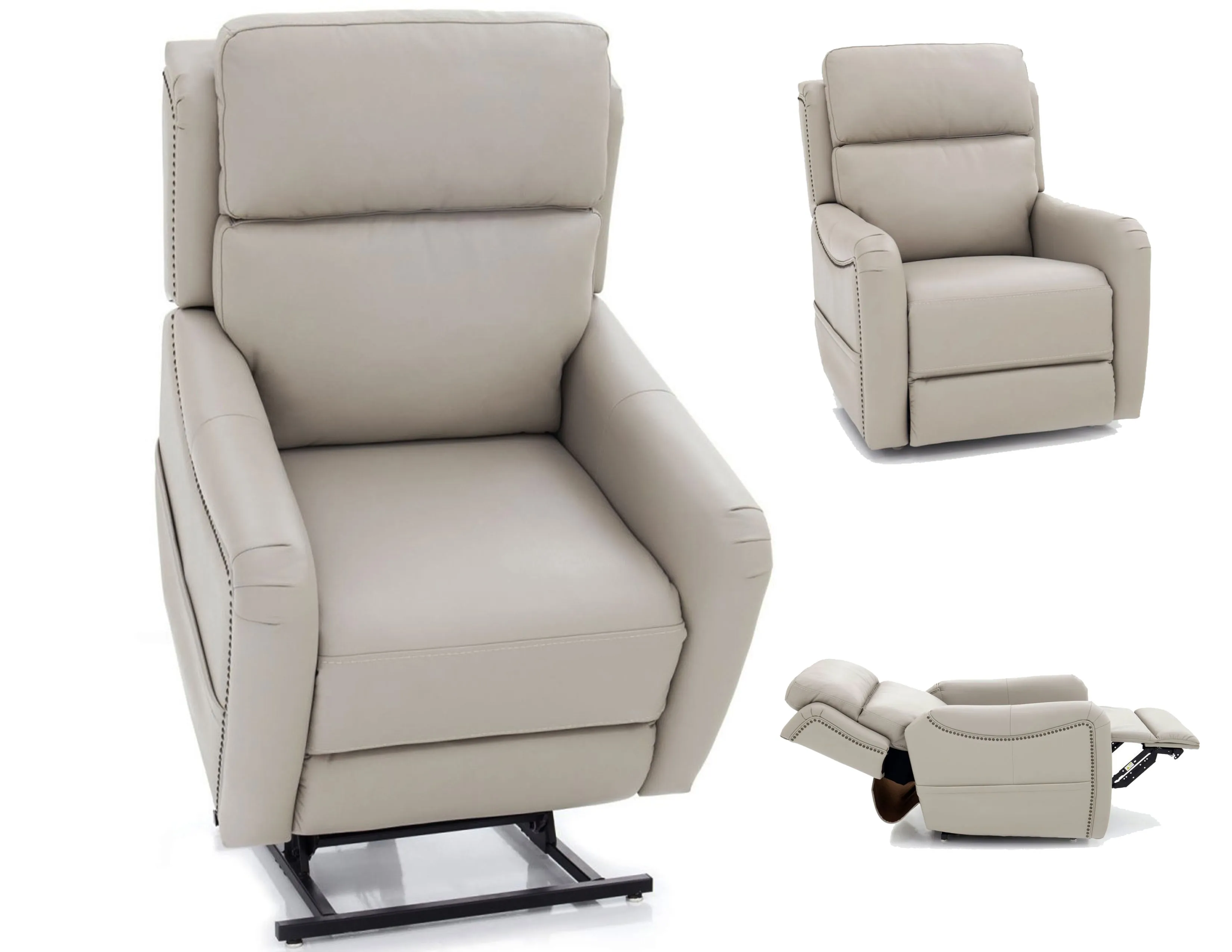 Longview Power Lift Recliner w/Power Head Rest, Power Lumbar & Heat (Dove) 350 lbs. - In stock 1 Longview Power Lift Recliner w/Power Head Rest, Power Lumbar & Heat (Dove) 350 lbs. - In stock