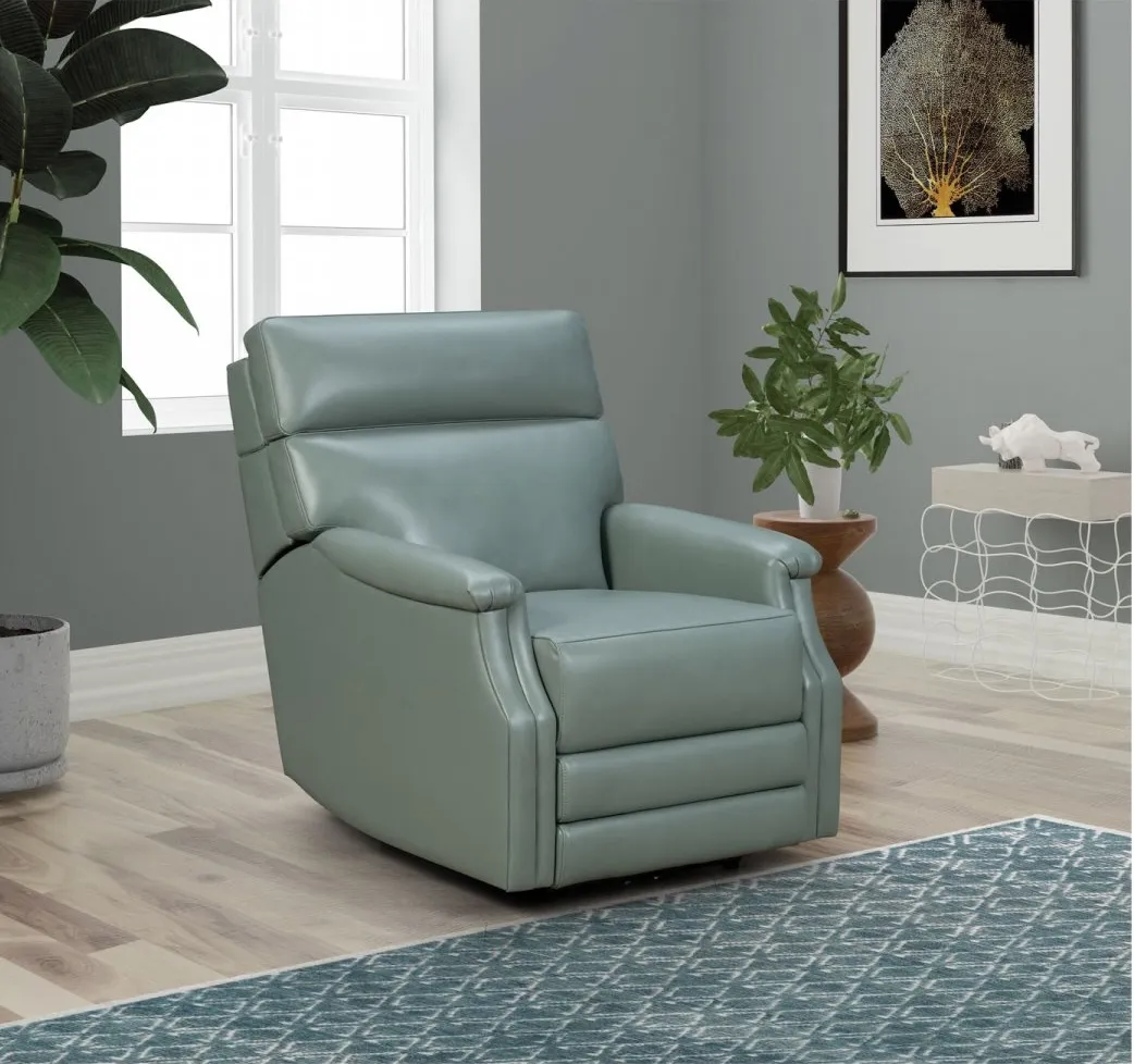 Luca Power Recliner w/ "Heads-Up" Power Forward Head Rest (Mint) In stock 12 Luca Power Recliner w/ "Heads-Up" Power Forward Head Rest (Mint) In stock