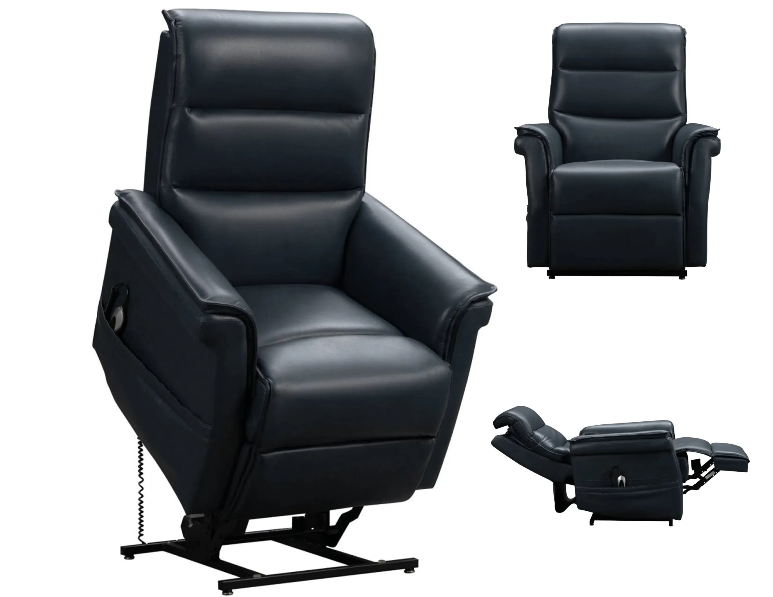 Luka Power Lift Recliner w/Power Head Rest (Blue) 350 lbs. - In stock 1 Luka Power Lift Recliner w/Power Head Rest (Blue) 350 lbs. - In stock