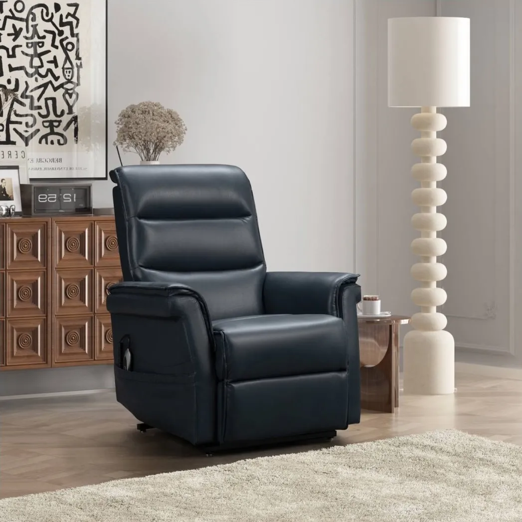 Luka Power Lift Recliner w/Power Head Rest (Blue) 350 lbs. - In stock 13 Luka Power Lift Recliner w/Power Head Rest (Blue) 350 lbs. - In stock