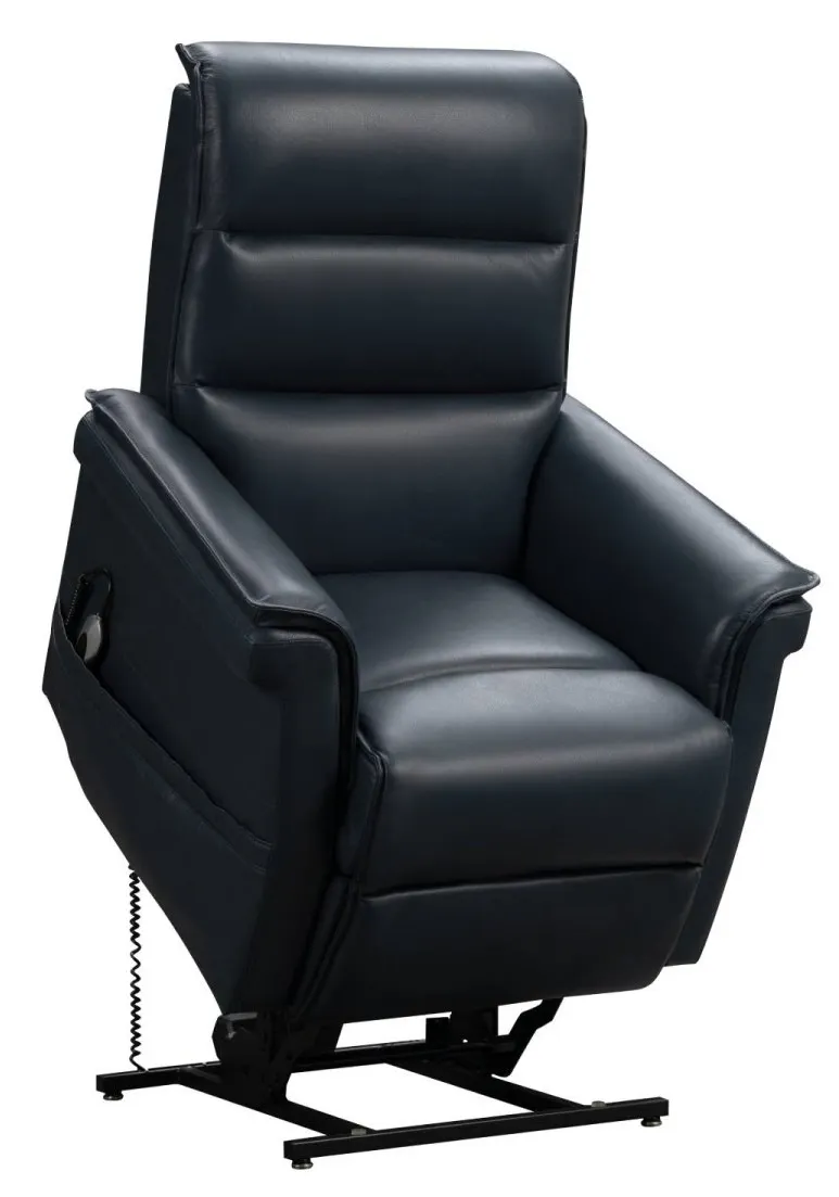 Luka Power Lift Recliner w/Power Head Rest (Blue) 350 lbs. - In stock 2 Luka Power Lift Recliner w/Power Head Rest (Blue) 350 lbs. - In stock