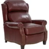 Meade Leather Recliner (Cabernet) In stock 11 Meade Leather Recliner (Cabernet) In stock