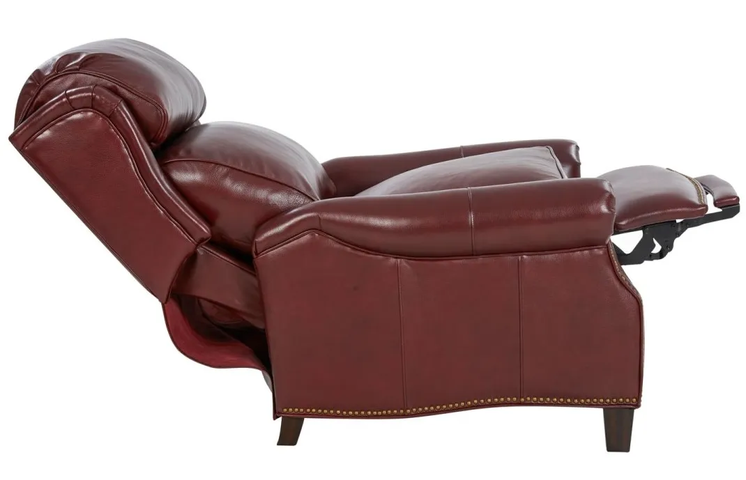 Meade Leather Recliner (Cabernet) In stock 3 Meade Leather Recliner (Cabernet) In stock