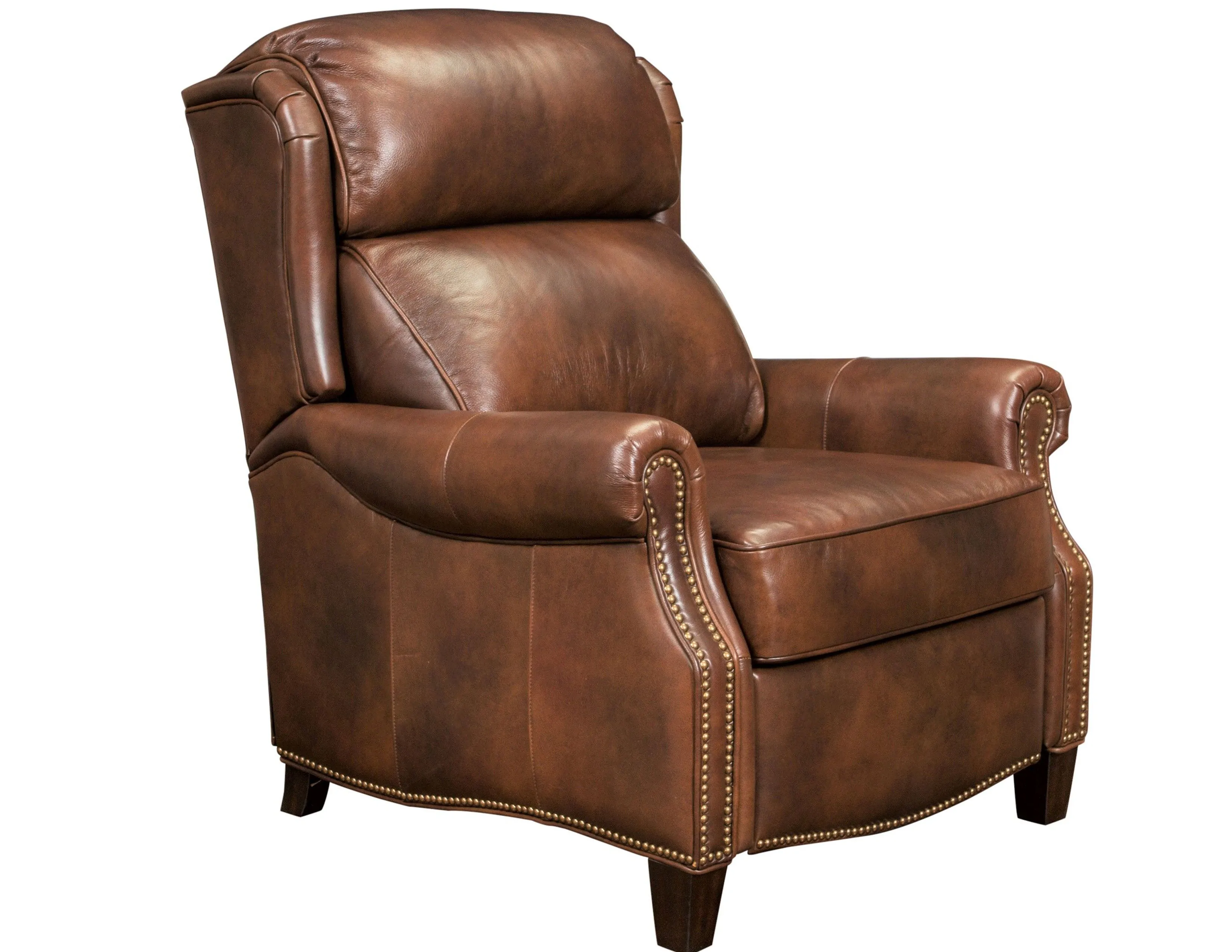 Meade Leather Recliner (Cognac) In stock 1 Meade Leather Recliner (Cognac) In stock