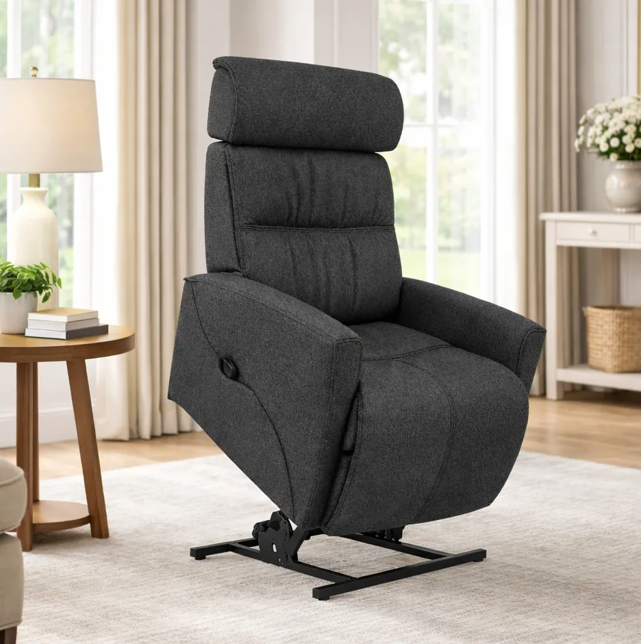 Milan 3 Motor Lift Reclining Fabric Chair Graphite (IN STOCK) 7 Milan 3 Motor Lift Reclining Fabric Chair Graphite (IN STOCK)