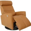 Milan Swivel Glider Power Headrest Power Recliner Vintage Cognac (In stock - Fast Shipping)