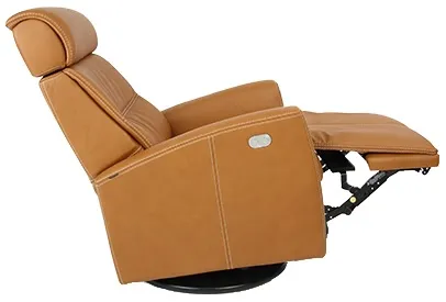 Milan Swivel Glider Power Headrest Power Recliner Vintage Cognac (In stock - Fast Shipping) 2 Milan Swivel Glider Power Headrest Power Recliner Vintage Cognac (In stock - Fast Shipping)