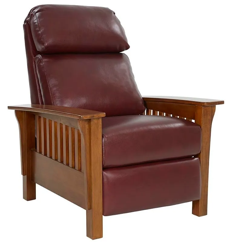 Mission Leather Recliner (Cabernet) In stock 1 Mission Leather Recliner (Cabernet) In stock