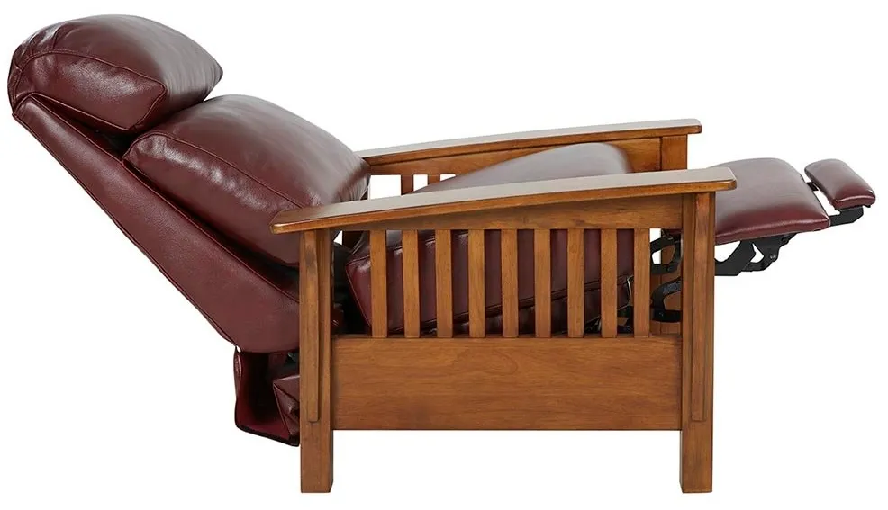 Mission Leather Recliner (Cabernet) In stock 6 Mission Leather Recliner (Cabernet) In stock