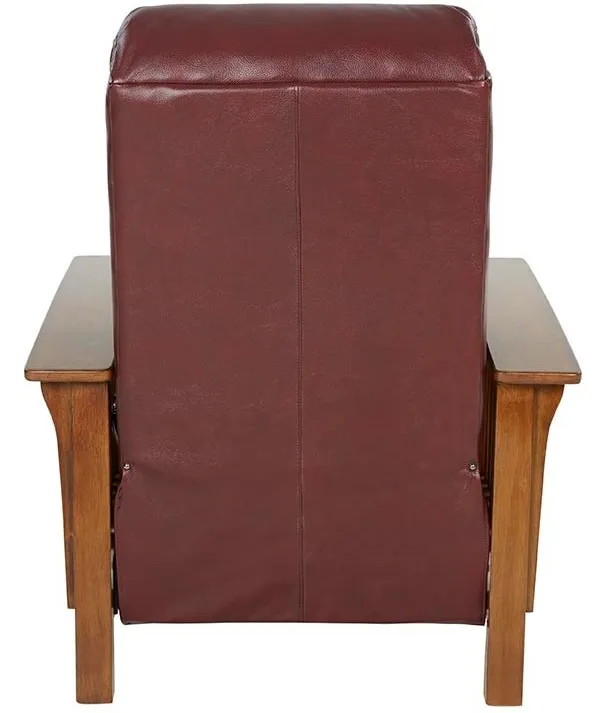 Mission Leather Recliner (Cabernet) In stock 7 Mission Leather Recliner (Cabernet) In stock